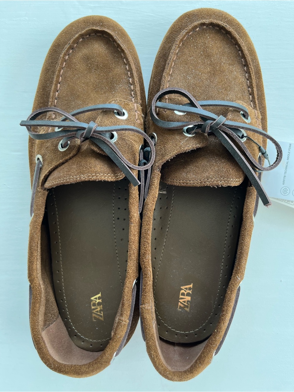 Zara Suede Boat Shoes Size 9/EU 40 NWT - Picture 7 of 7